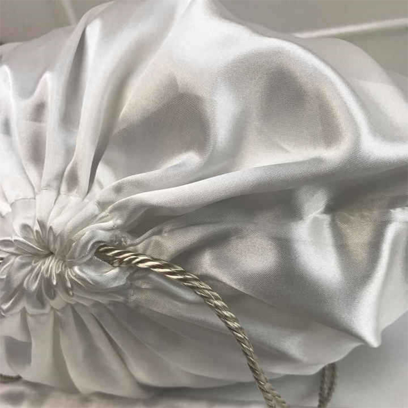 Shoe Bag Dust - S/M/L/XL/XXL مادة الحرير الأسود الرباط حقيبة