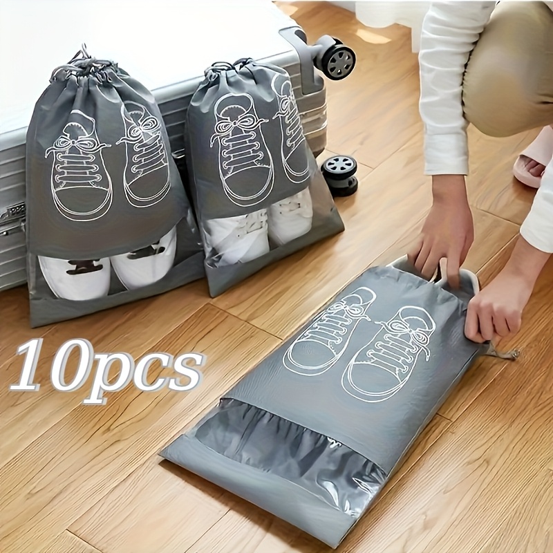 Shoe Bag Dust - 10 قطع من حقائب تخزين الأحذية