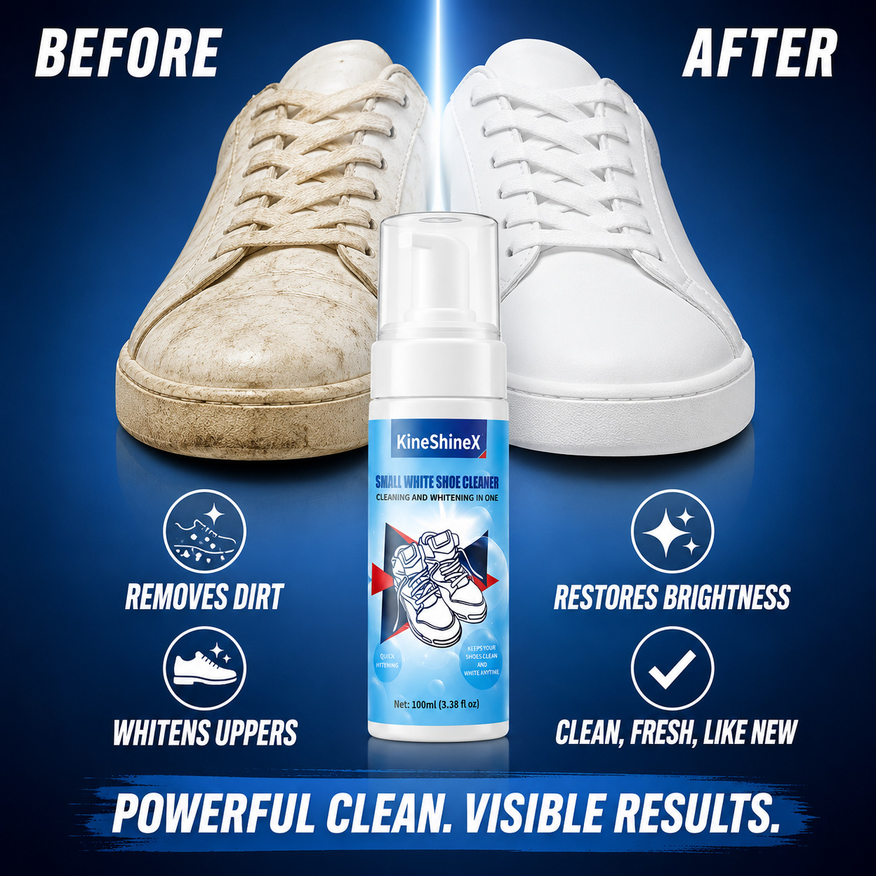 Sneaker Care - مجموعة تنظيف الأحذية من جيهين، منظف